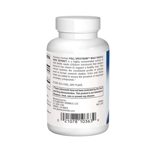Planetary Herbals, Full Spectrum Silymarin 80, 60 Tabs - Image 3