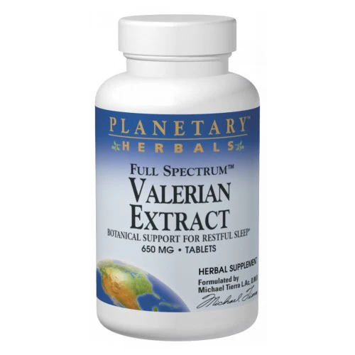 Planetary Herbals, Full Spectrum Valerian Extract, 30 Tabs