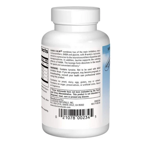 Source Naturals, Gaba Calm, Peppermint 60 Lozenges - Image 3