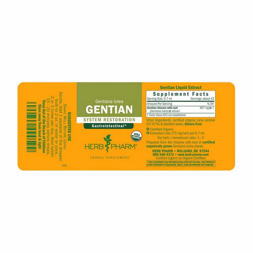 Herb Pharm, Gentian Extract, 4 Oz - Image 2