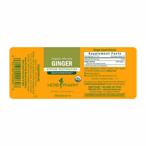 Herb Pharm, Ginger Extract, 1 Oz - Image 2