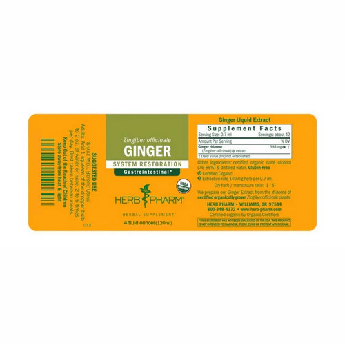 Herb Pharm, Ginger Extract, 4 Oz - Image 2