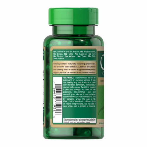 Puritan's Pride, Ginseng Complex, 120 Rapid Release Softgels - Image 3