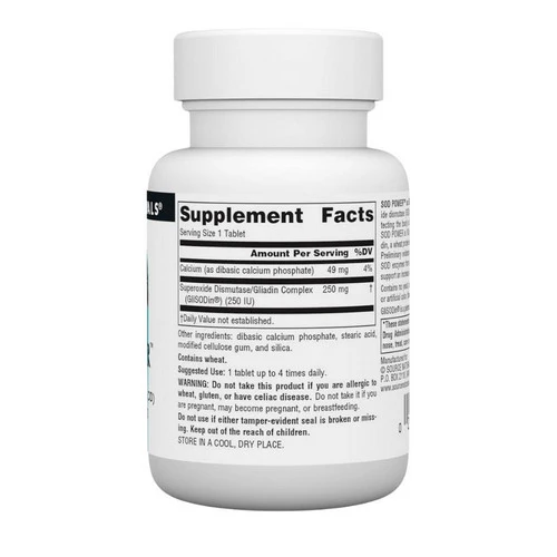 Source Naturals, Glisodin Power (s.o.d.), 250 mg, 30 Tabs - Image 2