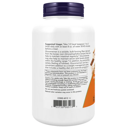Now Foods, Glucomannan 100% Pure Powder, 8 oz - Image 3