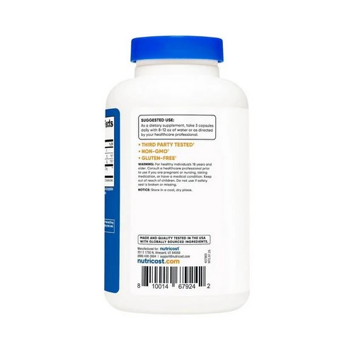 Nutricost, Glucomannan Capsules, 600 Mg, 180 Count - Image 2