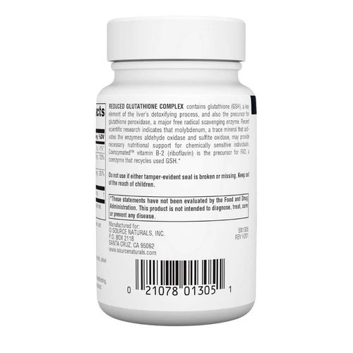 Source Naturals, Glutathione, Orange flavor, 50 mg, 100 Tabs - Image 3