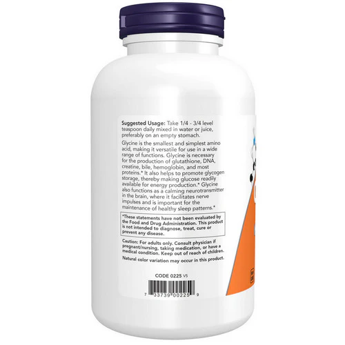 Now Foods, Glycine Powder, 1 Lb. - Image 3