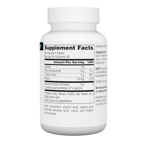 Source Naturals, Grapefruit Pectin, 1000 mg, 60 Tabs - Image 2