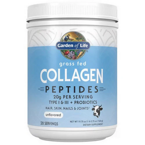 Garden of Life, Grass Fed Collagen Peptides Powder, 19.75 Oz