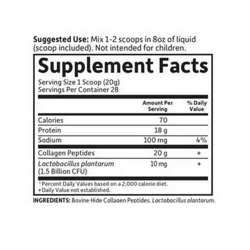 Garden of Life, Grass Fed Collagen Peptides Powder, 19.75 Oz - Image 2