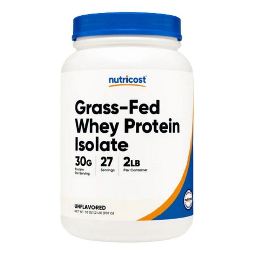 Nutricost, Grass-Fed Whey Protein Isolate Powder, 2 Lbs
