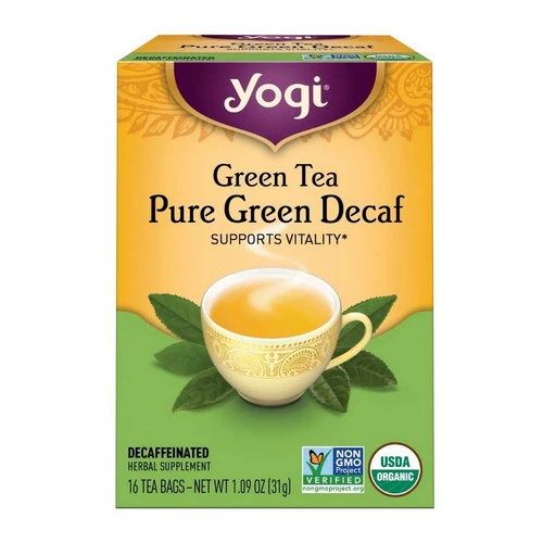 Yogi, Green Tea Pure Green Decaf, 16 bags