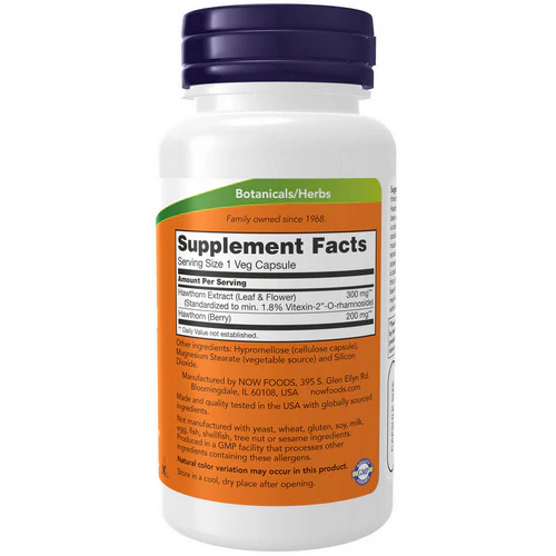 Now Foods, Hawthorn Extract, 300 mg, 90 Vcaps - Image 2