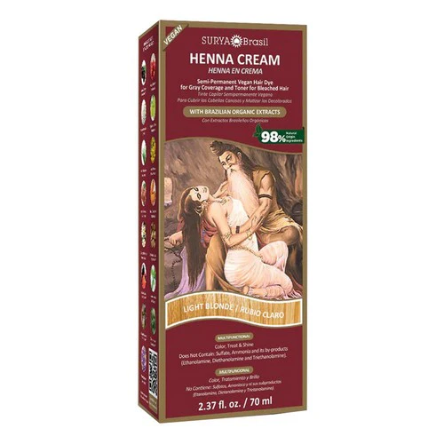 Surya Henna, Henna Cream Light Blonde, 2.37Oz