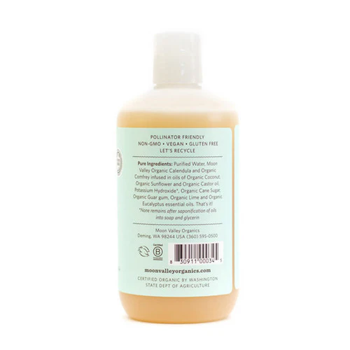Moon Valley Organics, Herbal Body Wash Eucalyptus Lime, 12.9 Oz - Image 2