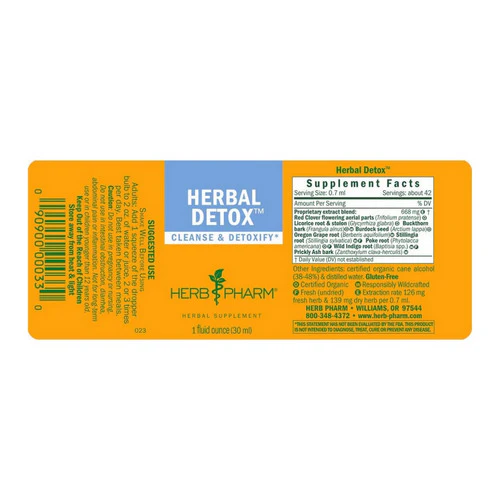 Herb Pharm, Herbal Detox, 1 oz - Image 2