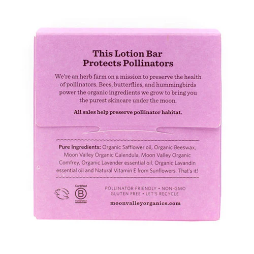 Moon Valley Organics, Herbal Lotion Bar Lavender, 1.9 Oz - Image 3