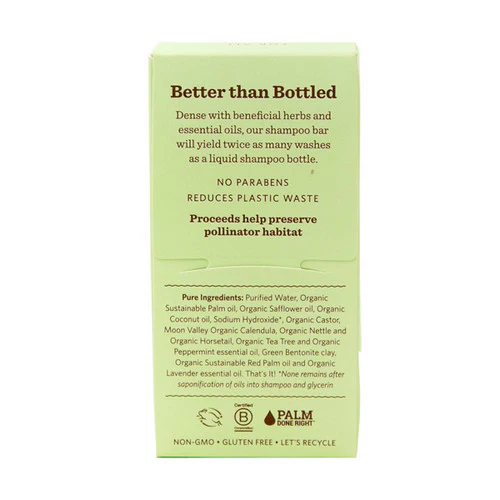 Moon Valley Organics, Herbal Shampoo Bar Peppermint, 3.5 Oz - Image 2