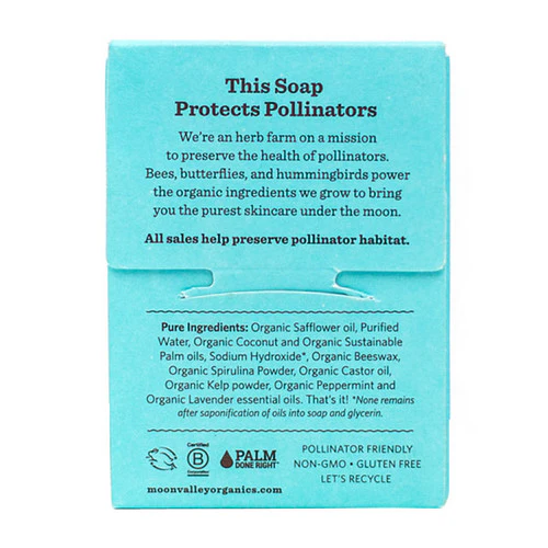 Moon Valley Organics, Herbal Soap Mint, 4 Oz - Image 2