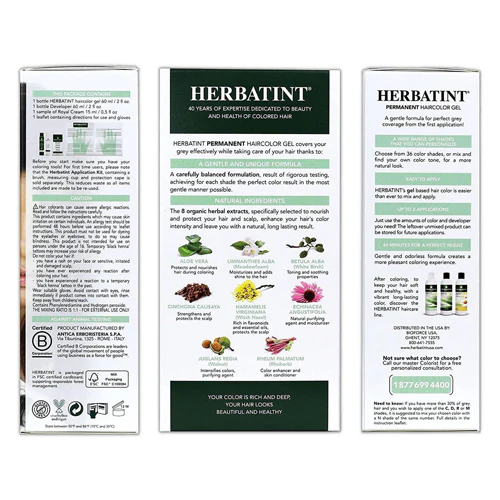 Herbatint, Herbatint Permanent Hair Color Gel (4n), 4 Oz - Image 2