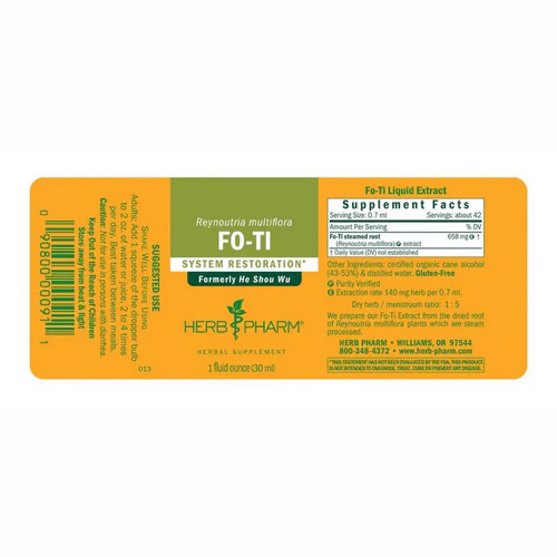 Herb Pharm, Ho Shou WU Extract, 1 Oz - Image 2