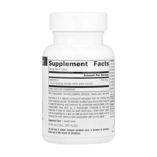 Source Naturals, Huperzine A, 60 Tabs - Image 2