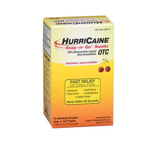 Beutlich Incorporated, Hurricane Snap N Go Swab, 72 Count
