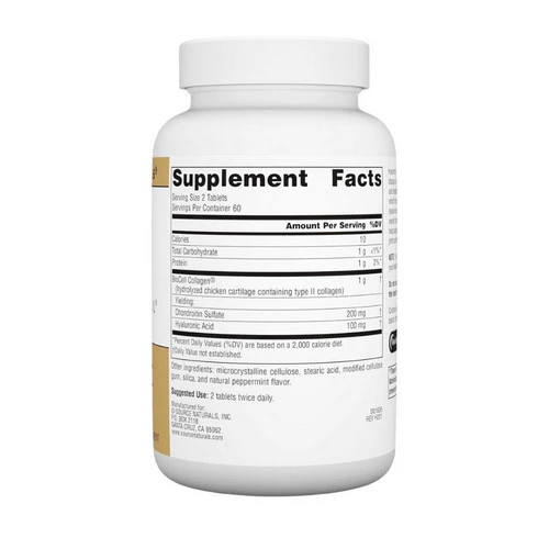 Source Naturals, Hyaluronic Acid, 50 mg, from BioCell Collagen II 120 tabs - Image 2