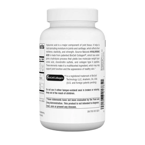 Source Naturals, Hyaluronic Acid, 50 mg, 120 Tabs - Image 3