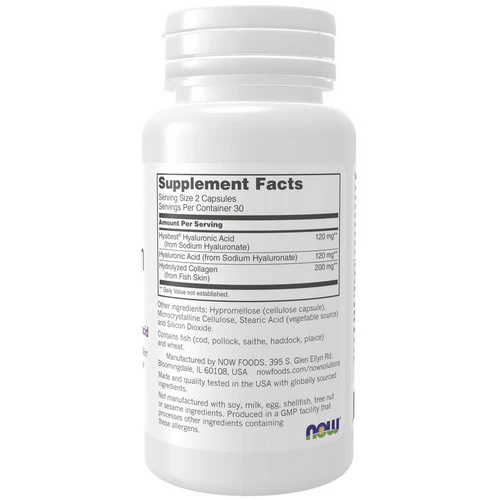 Now Foods, Hydration Rescue (Hyaluronic Acid), 60 Vegcaps - Image 2