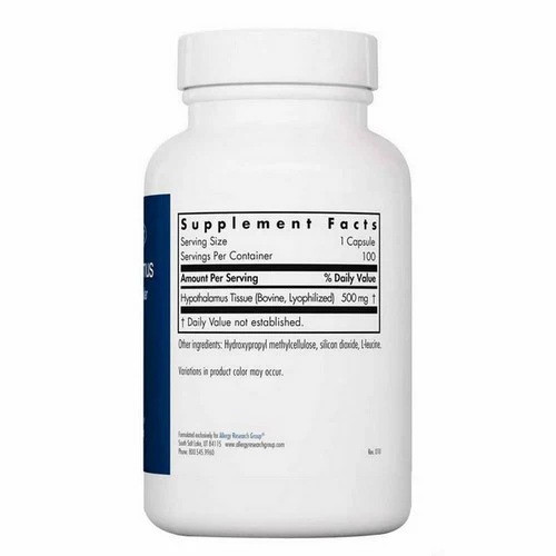 Nutricology/ Allergy Research Group, Hypothalamus Natural Glandular, 100 Veg Caps - Image 3
