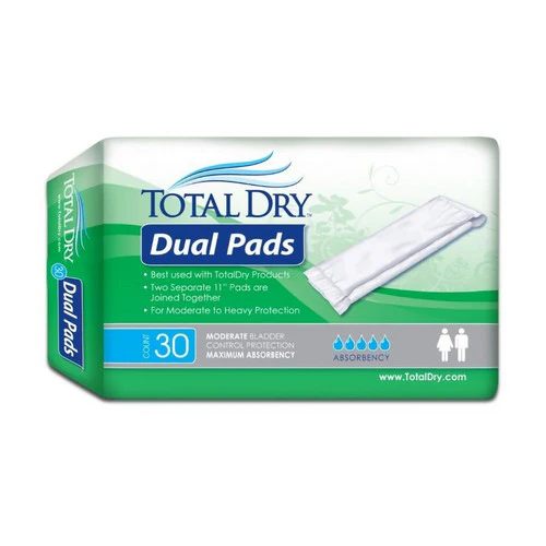 Total Dry, Incontinence Liner Adult Unisex Disposable, Count of 30