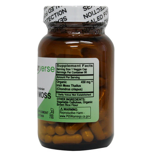 Irish Moss Powder Capsules 90 VegCaps by Naturverse - Image 2