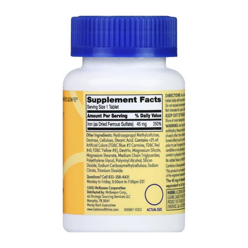 Foster And Thrive, Iron Slow Release, 45 Mg, 60 Tabs - Image 3