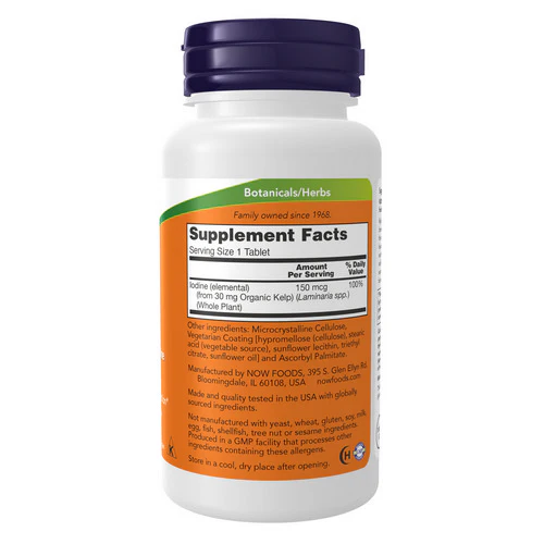 Now Foods, Kelp, 150mcg, 200 Tabs - Image 2