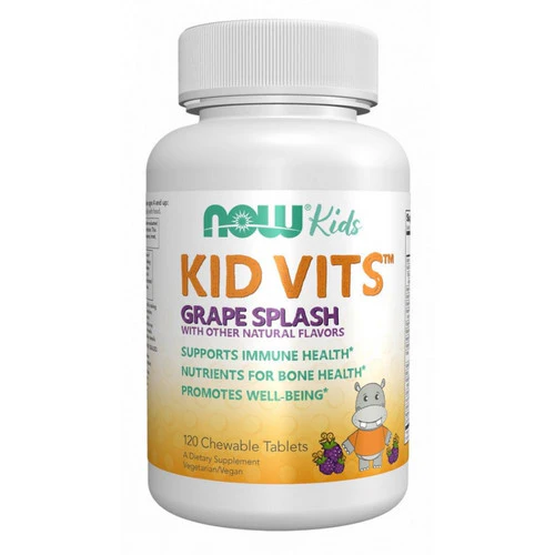 Now Foods, Kid Vits Grape Splash Chewable, 120 Lozenges