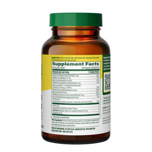 MegaFood, Kids B Complex Mini, 30 Tabs - Image 3