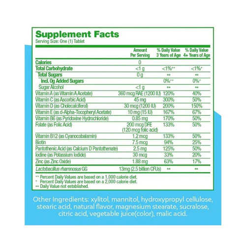 Culturelle, Kids Complete Multivitamin Plus Probiotic, 50 Count - Image 2
