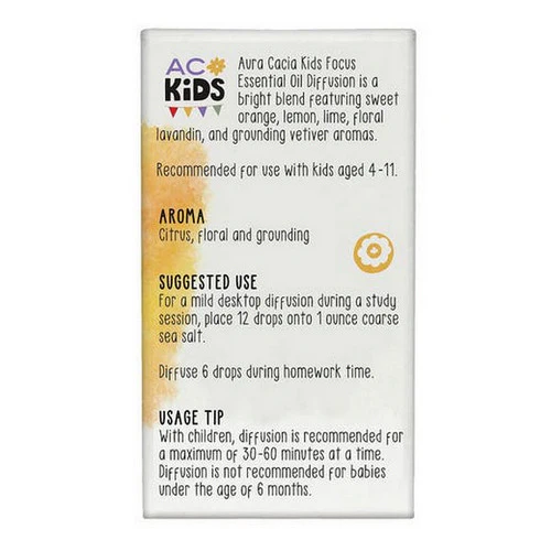 Aura Cacia, Kids Focus Essential Oil Blend, 0.25 Oz - Image 2