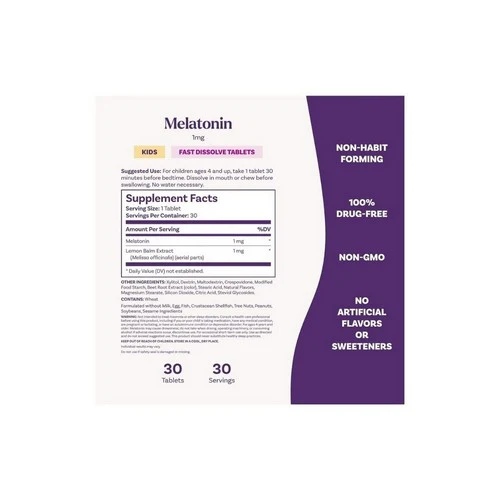 Natrol, Kids Melatonin For Sleep, 30 Tabs - Image 3