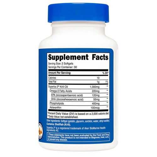 Nutricost, Krill Oil Softgels, 500 Mg, 60 Count - Image 3