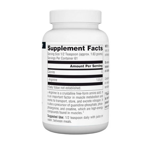 Source Naturals, L-Arginine, Powder 100 gm - Image 2