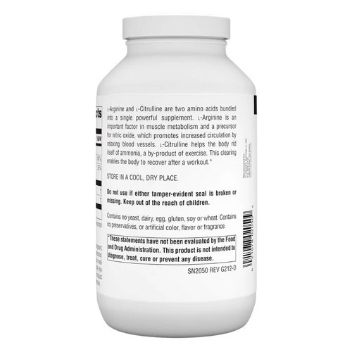 Source Naturals, L-Arginine L-Citrulline Complex, 240 Tabs - Image 3