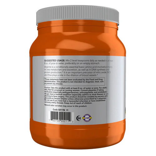 Now Foods, L-Arginine Powder, 2.2 Lbs - Image 3