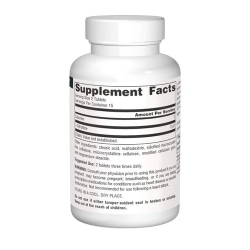 Source Naturals, L-Citrulline, 1000 mg, 30 Tabs - Image 2