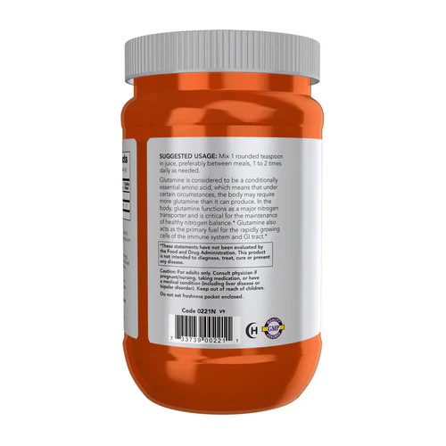 Now Foods, L-Glutamine Powder, POWDER, 1 Lb - Image 3