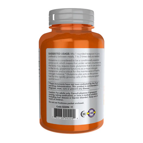 Now Foods, L-Glutamine Powder, 6 Oz - Image 2