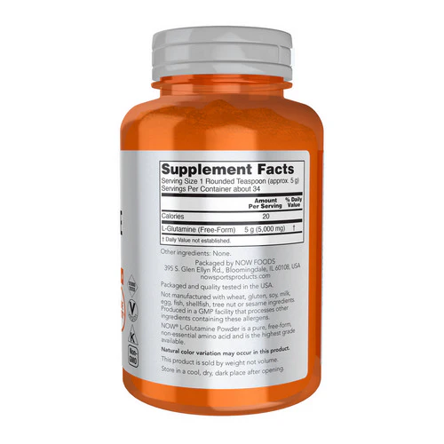 Now Foods, L-Glutamine Powder, 6 Oz - Image 3