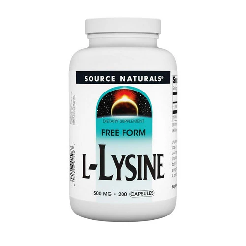 Source Naturals, L-Lysine, 500 MG, 200 Caps